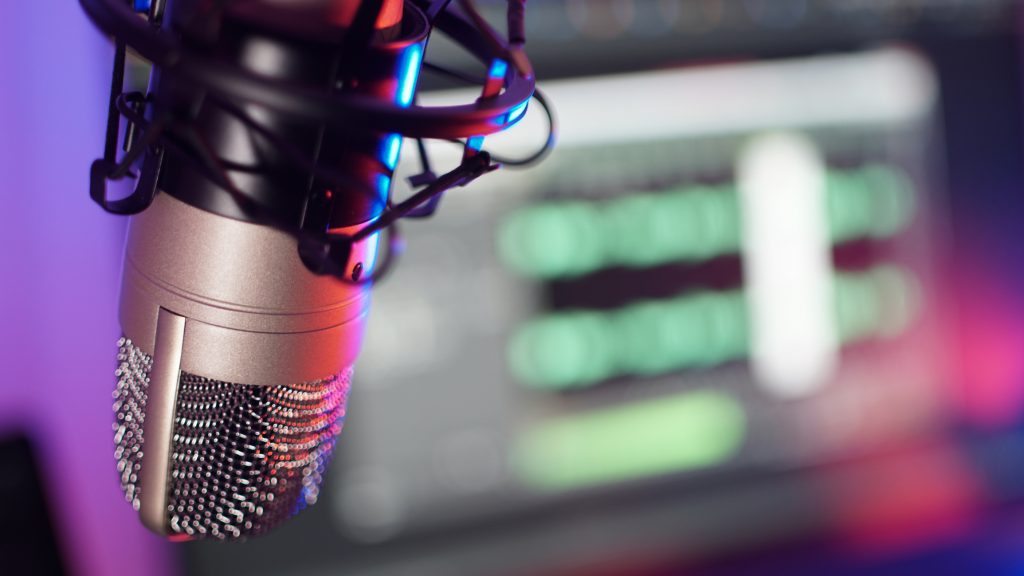 Radio studio mic