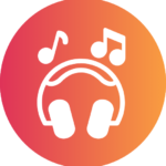 music headphones icon