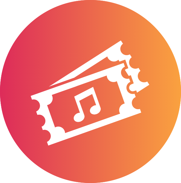 Music ticket icon