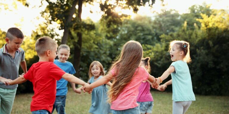 Kids playing outside